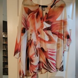Shear floral shirt